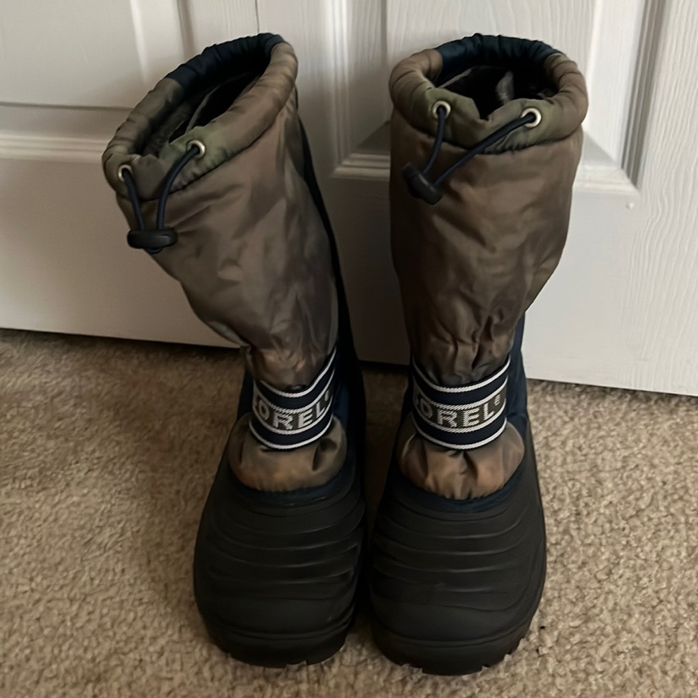 Sorel Youth Black Cub Snow Winter Outdoor Boot